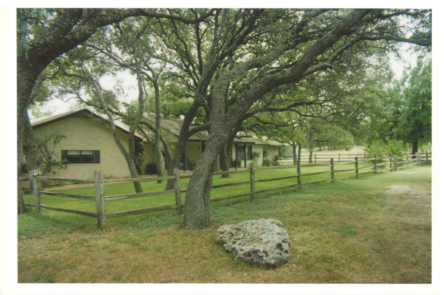 Barren property when we bought it.